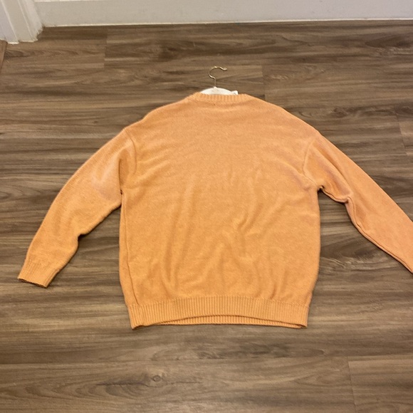 ZARA peach /orange long sleeved knit sweater - Picture 4 of 4